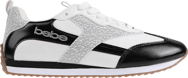 Women's Sneaker with Lurex Upper and  Rhinestone Hardware