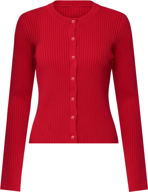 Women's Adannah Ribbed Knit Button Up Cardigan