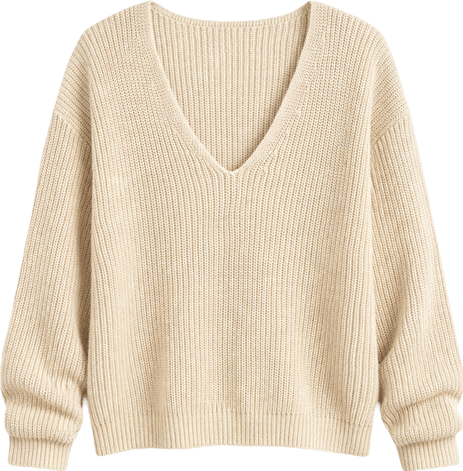 Miramar Linen Deep V-Neck Sweater - Summer Sand | Faherty Brand