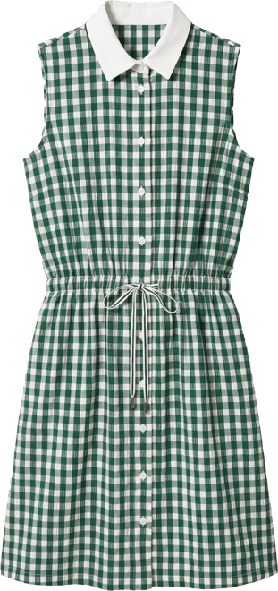 green gingham golf dress Zennia Mini Gingham Dress