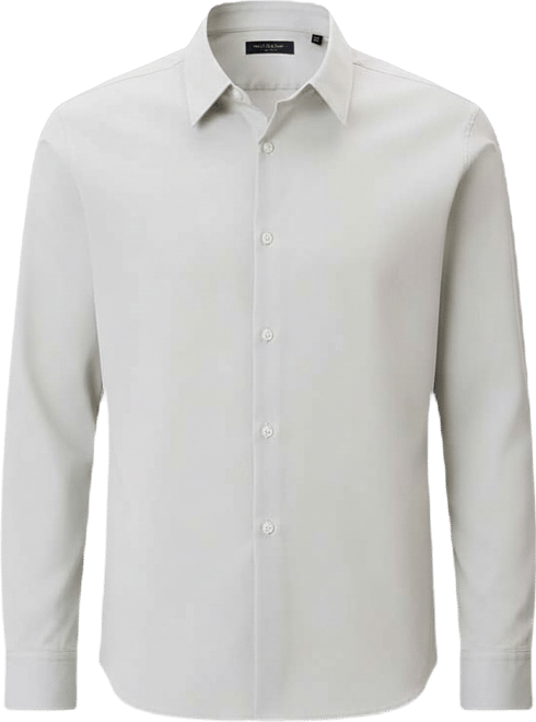 Men's Slim Fit Supima Stretch Long Sleeve Button-Front Shirt