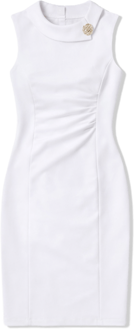 Women's Sleeveless Shawl Collar Dress