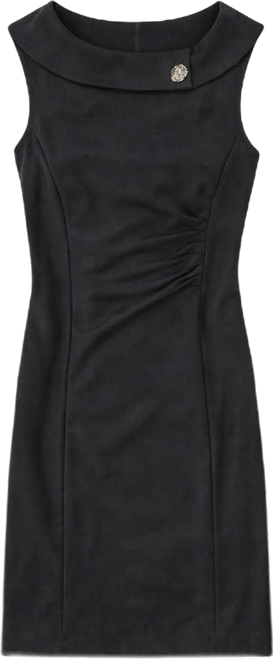 Women's Sleeveless Shawl Collar Dress