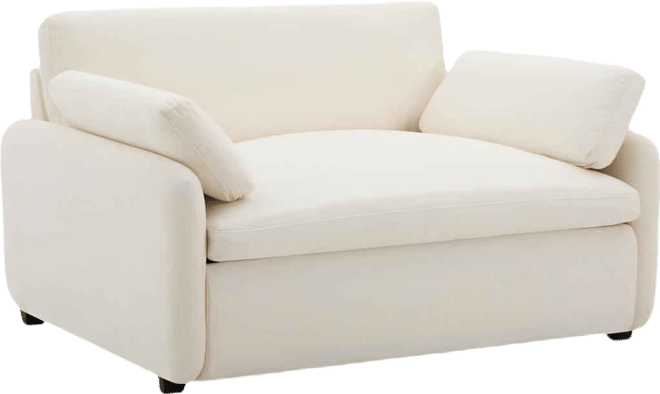 Streamdale Oversized Chenille Sofa Chair, Wide Seat Accent Chair, Modern Comfy Armchair