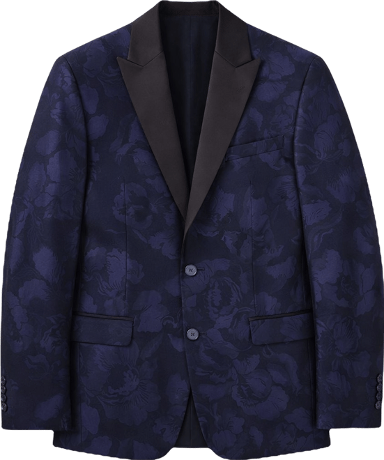 Men's Slim-Fit Jacquard-Floral Evening Jacket, Macy's Exclusive