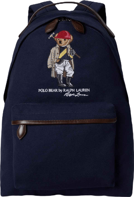 Men's Polo Bear Canvas Backpack