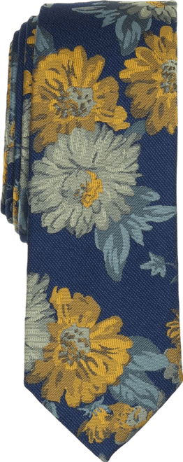 Men's Joelle Floral Skinny Tie, Macy's Exclusive