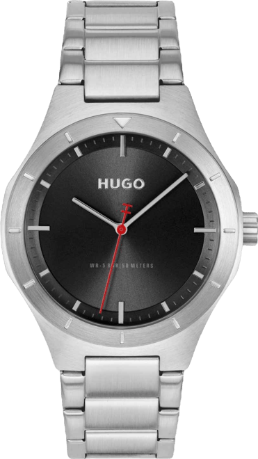 Men's Lit Quartz Stainless Steel Watch, 42mm