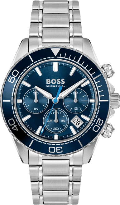 Men's Sealiner Quartz Chrono Stainless Steel Watch, 44mm