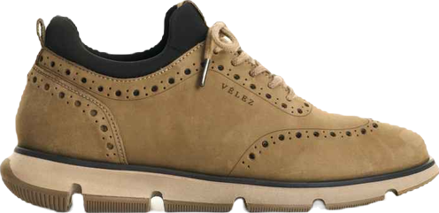 Men's Leather Lace-Up Shoes with Athletic Touches