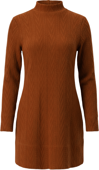 Women's Knitted Short Dress With Necklace