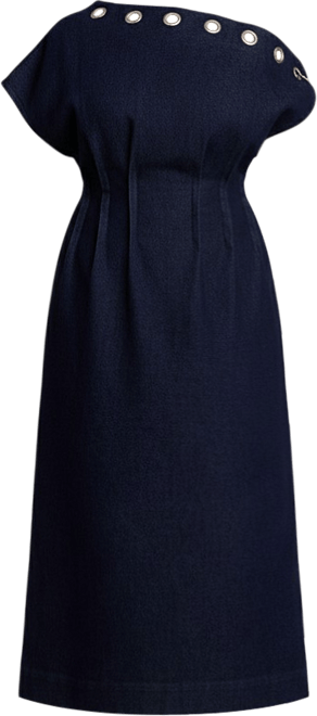 Women's Grommet Detail Denim Dress