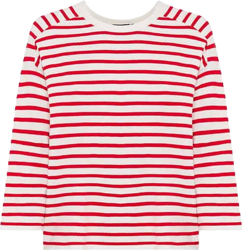 Women's Striped Fine Knit Sweater