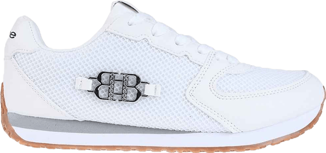 Women's Sneaker with Multi-Material Upper and Dual Laces