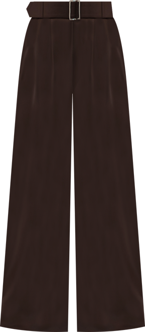 Women's Wide-Leg Satin Trousers