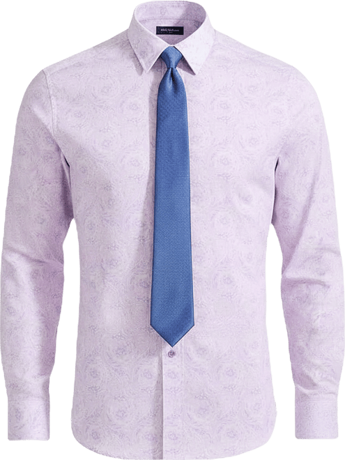 paisley dress shirt Barry. Wang Orange Paisley Dress Shirt Mens Casual Party Club Long Sleeve shirt, M