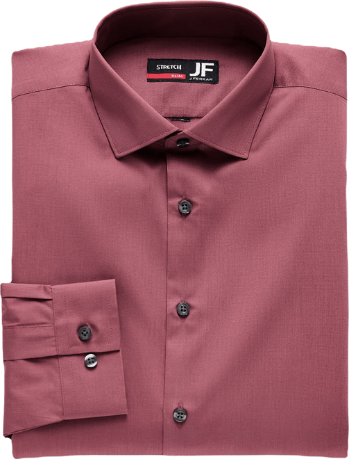 princess polly baby blue dress J. Ferrar Ultra Comfort Mens Slim Fit Stretch Fabric Wrinkle Free Long  Sleeve Dress Shirt, Color: Wild Ginger