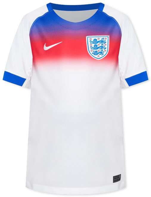 England 2025 Stadium Home (Women's Team) Big Kids' Nike Dri-FIT Soccer Replica Jersey