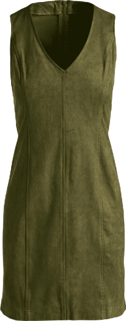 slim fit dress slacks Steve Madden Jolene Faux-Suede Shirtdress | Women's Dresses main image 0