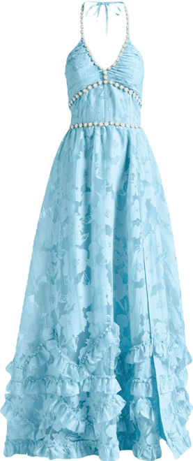 corina bud blue dress Blue Bud Corset Dress In-stock / XL