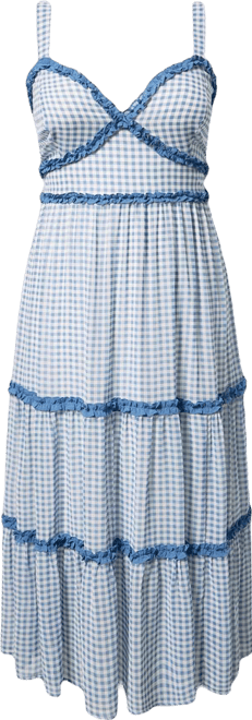 blue and white chiffon maxi dress Light Blue Vintage Prom Dress – misaislestyle