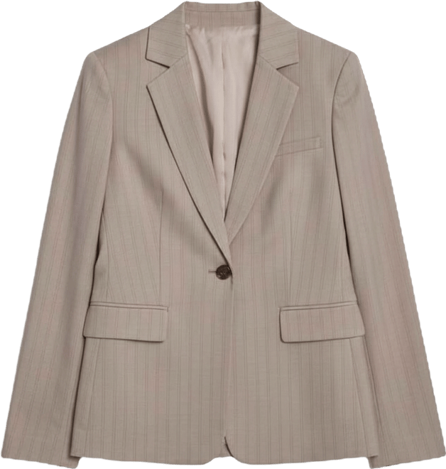 Women's Vertical Pinstripe Blazer Jacket