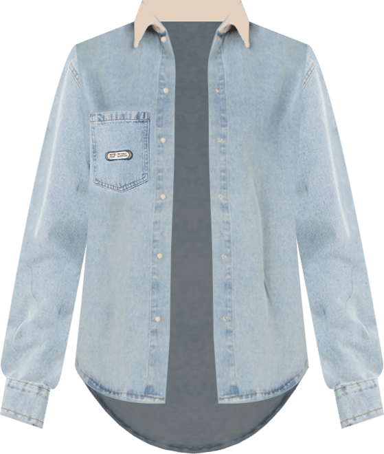 Women's Surf Side Relaxed Collared Denim Jacket