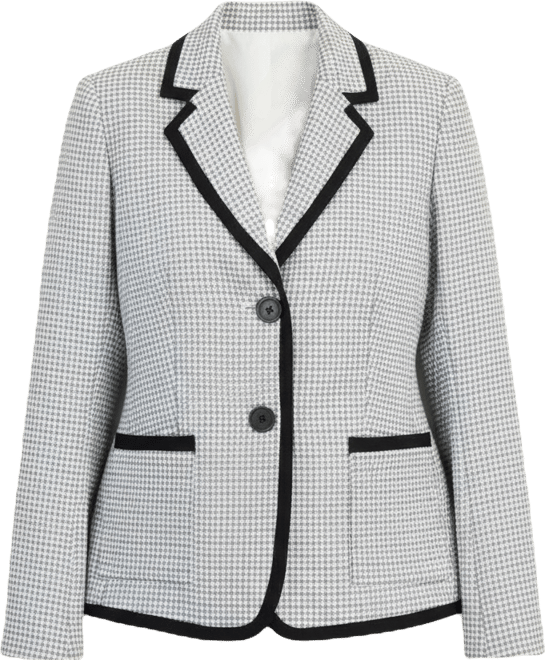 Women's Framing-Trim Button-Front Blazer, Regular & Petite