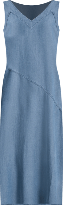 Women's Sleeveless V-Neck Side-Slit Dress