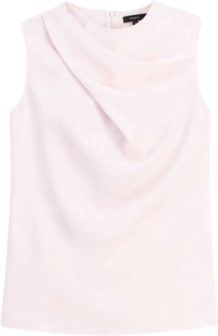 Women's Sleeveless Pleated Asymmetrical Top