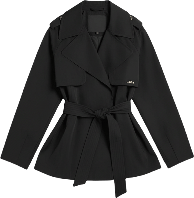 Women's Short Flared Trench Coat
