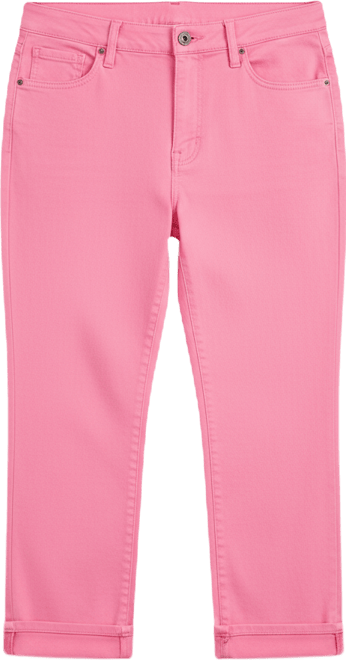 Plus Size Curvy Roll-Cuff Capri Jeans, Created for Macy's