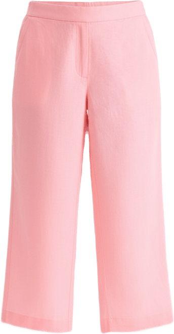Petite 100% Linen Pull-On Cropped Pants, Created for Macy's