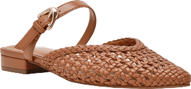 DV Dolce Vita Women's Domainica Woven Buckle Flat Mules - Macy's