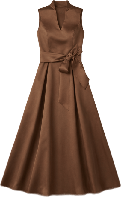 Women's Sleeveless Notch Front Dress