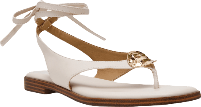 Women's Markly Lace-Up Embellished Flat Sandals