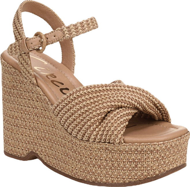 Circus NY by Sam Edelman Women's Joanne Platform Raffia Wedge