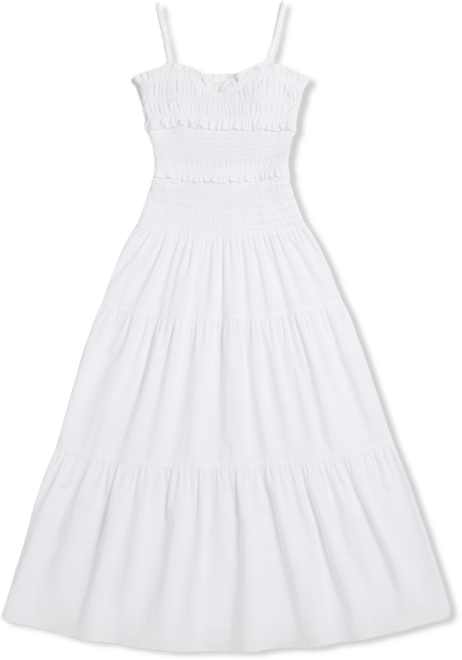 Women's Sweetheart Neck Smocked Maxi Dress