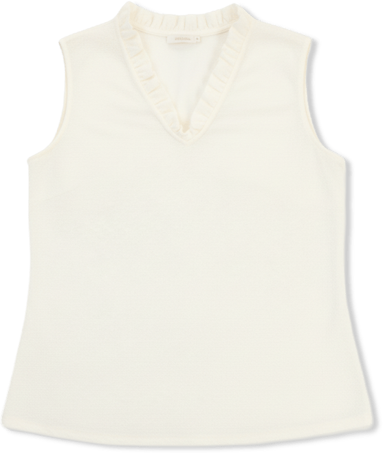 Plus Size Ruffled V-Neck Sleeveless Top