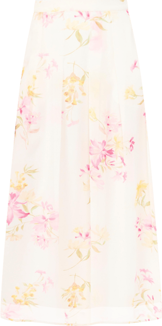 Women's Printed Straight Hem Maxi Skirt