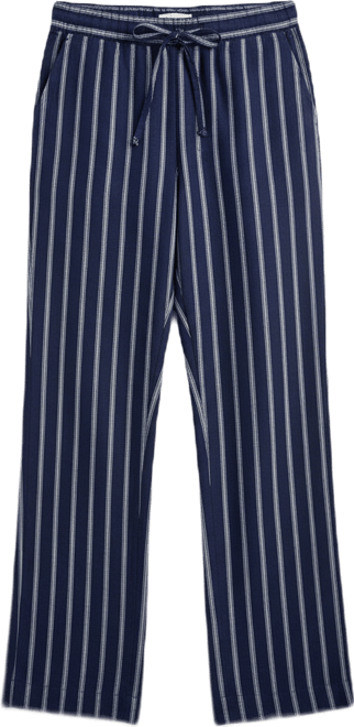 Petite Linen Savannah Stripe Drawstring Pants, Macy's Exclusive