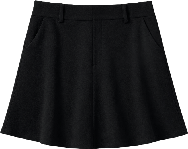 Women's Echo Crepe Flared Mini Skirt