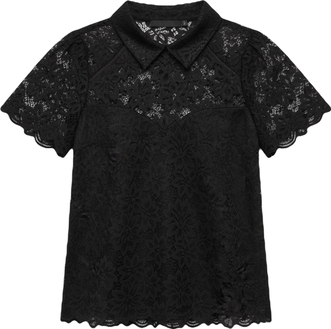 Women's Short-Sleeve Woven Blouse