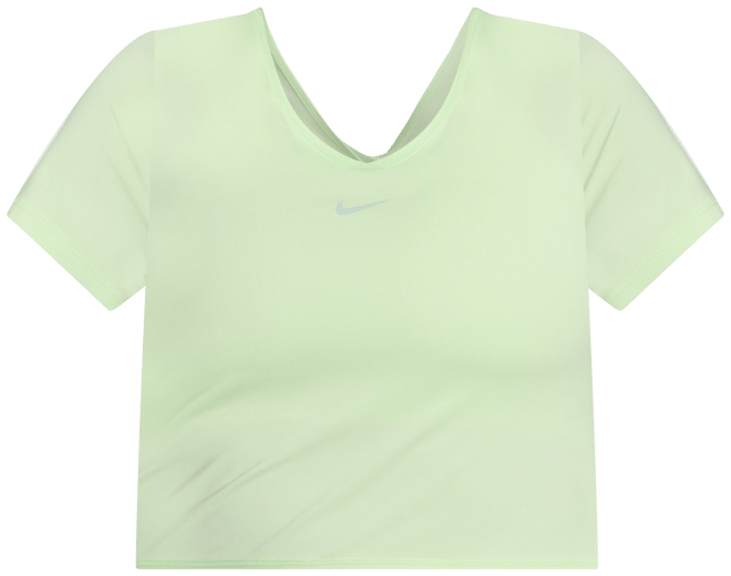 Nike One Classic Women's Dri-FIT Short-Sleeve Cropped Twist Top