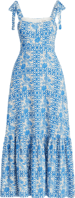 AQUA Tile Print Maxi Dress - Exclusive | Bloomingdale's Women