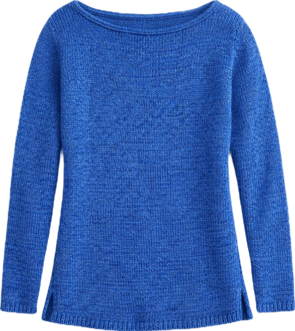 Petite Boat Neck Tape Yarn Sweater, Macy's Exclusive