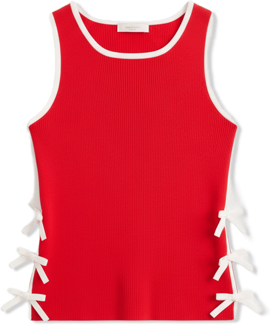 Women's Bow-Trim Sleeveless Sweater Tank Top, Macy's Exclusive