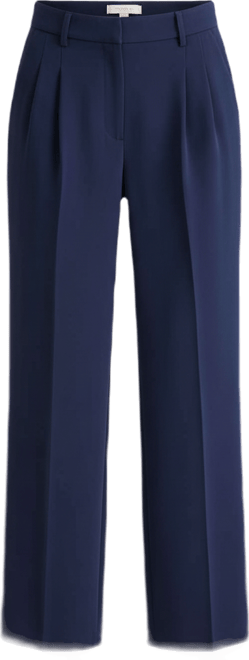 Women's High-Rise Polished Crepe Pleated Wide-Leg Pants, Macy's Exclusive