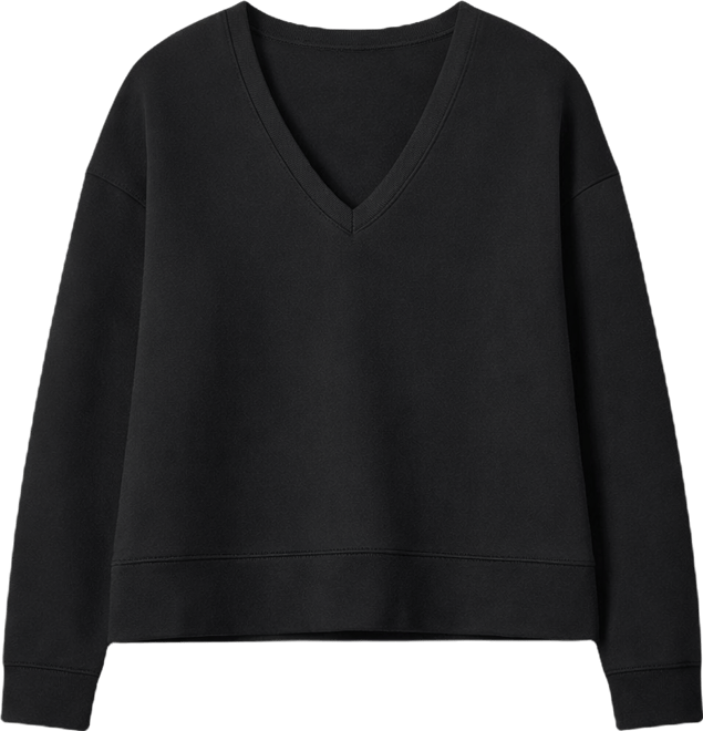 Women's Long Sleeve V-Neck Sweatshirt, Macy's Exclusive