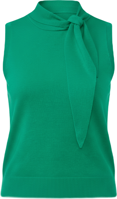 Women's Tie Neck Tank Sweater